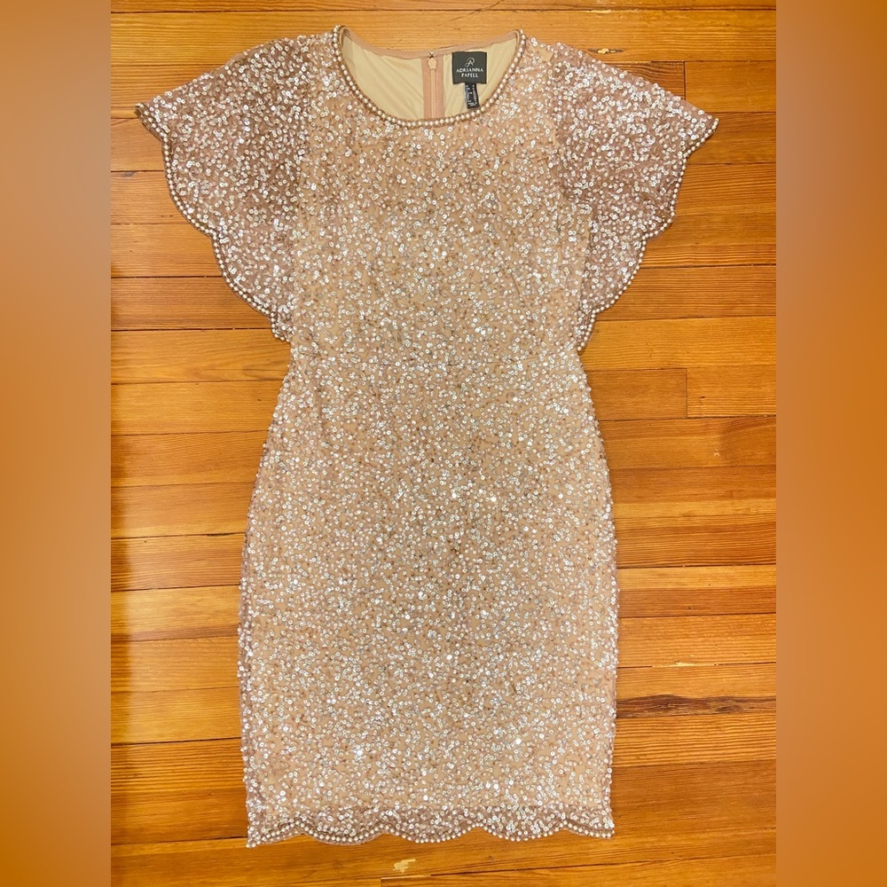 Adrianna Papell cocktail dress.